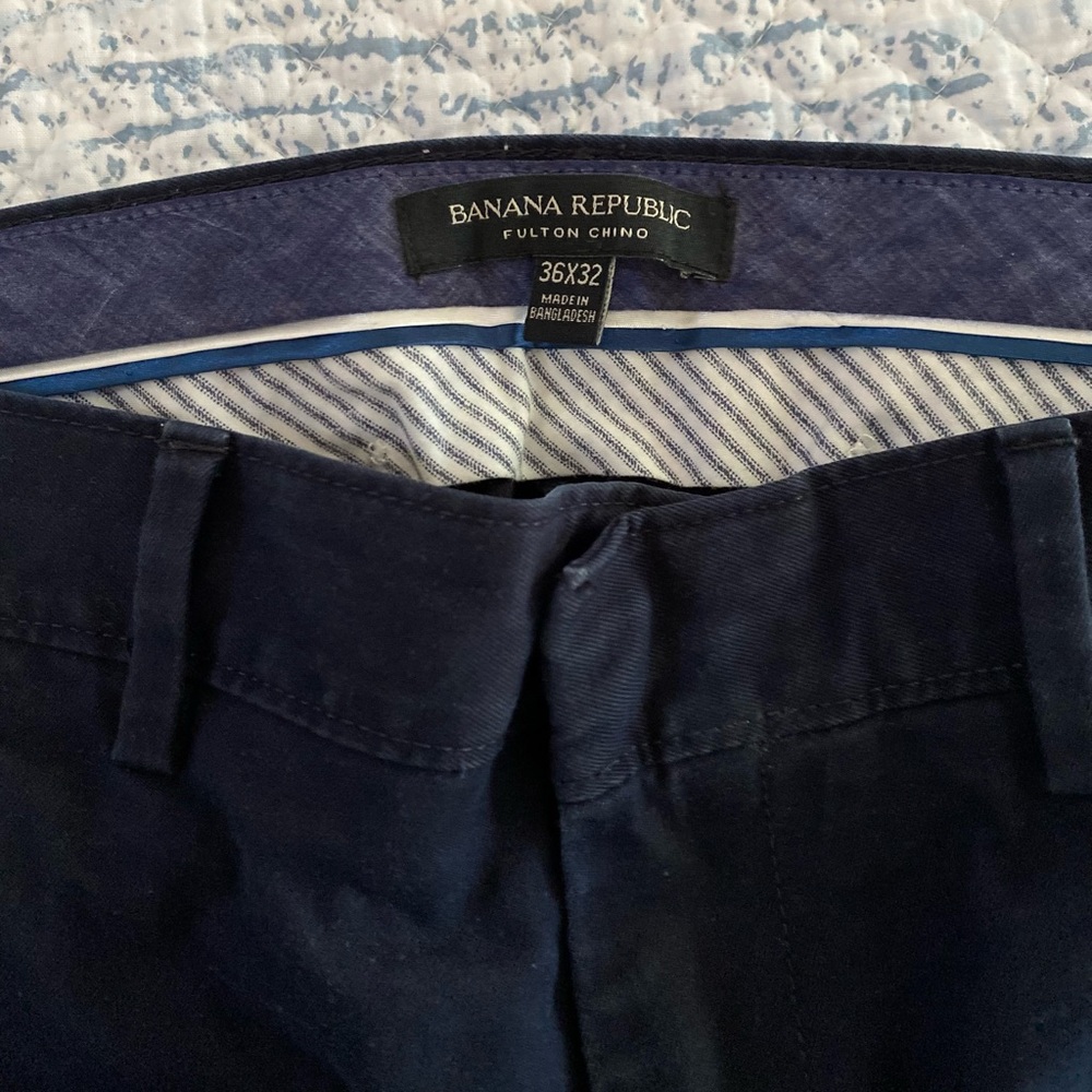 Mens Banana Republic Fulton Chino pant 36x32